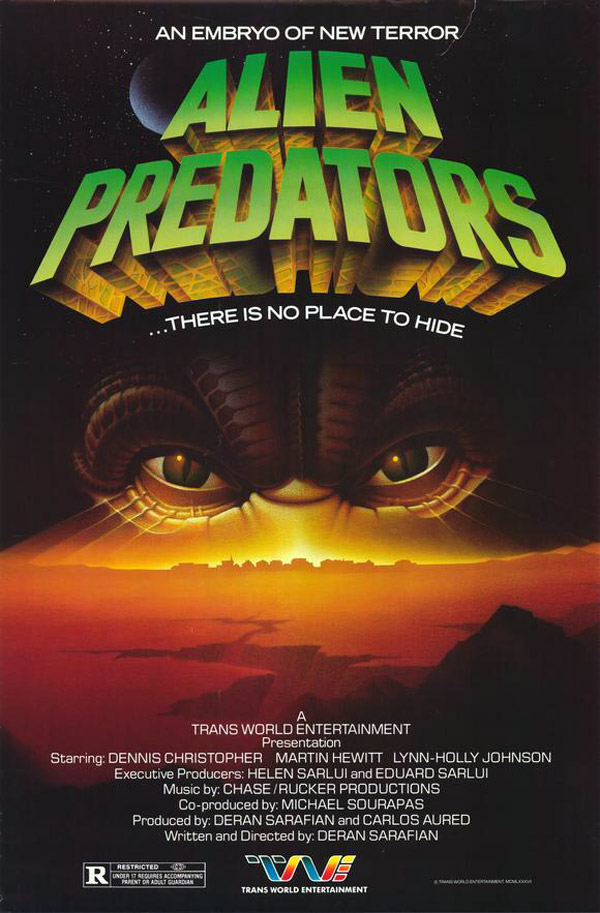 Affiche américaine de 'Alien Predator'