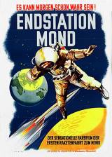Miniature d'affiche allemande de 'Destination Lune'