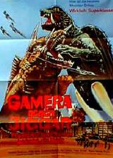 Miniature d'affiche allemande de 'Gamera contre Jiger'
