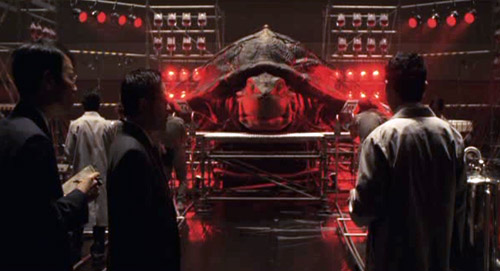 Toto étudiée par les scientifiques - Gamera l'héroïque (Chiisaki yûsha-tachi: Gamera)