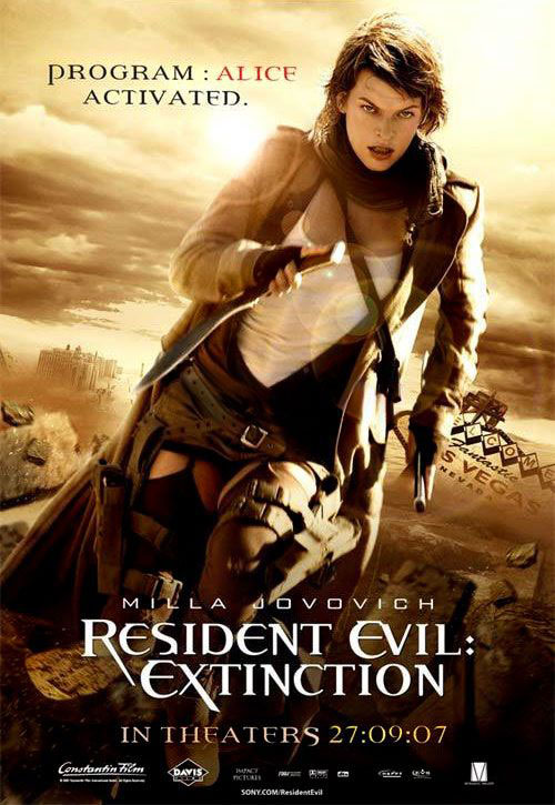 Affiche cinéma n°20 de Resident Evil Extinction (2007) SciFiMovies Affiche cinéma n°20 de Resident Evil Extinction (2007) SciFiMovies