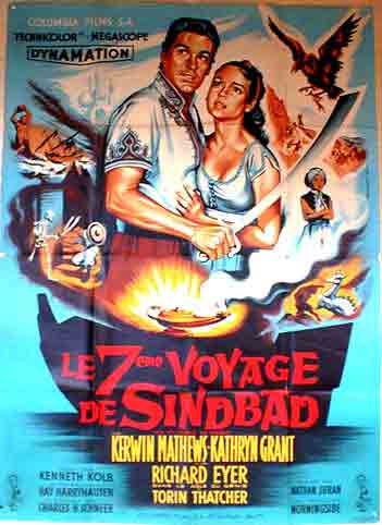 Affiche française de 'Le septième voyage de Sinbad'