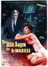 Miniature d'affiche allemande de 'Le diabolique docteur Mabuse'