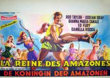 Miniature d'affiche belge de 'La reine des Amazones'